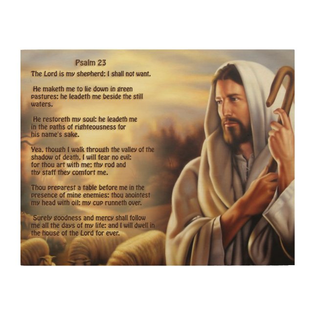 Psalm 23 wood wall decor (Front)