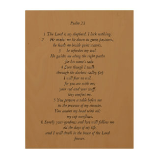 Psalm 23 wood wall decor