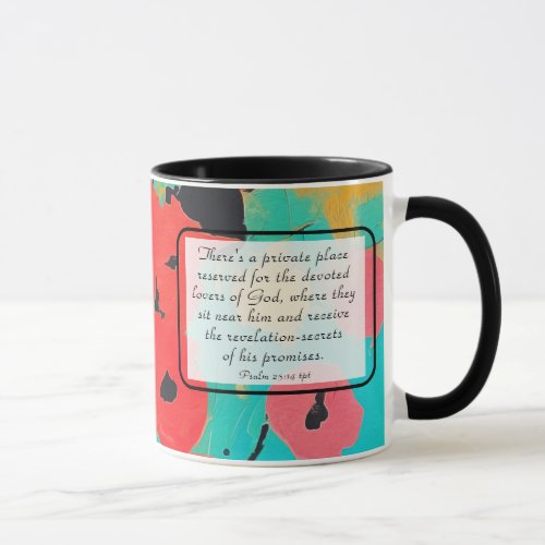 Psalm 25 14 Lovers of God Bible Verse Christian Mug