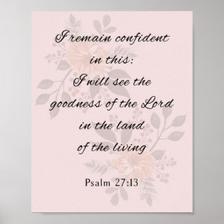 Psalm 27:13, Bible Verse Poster