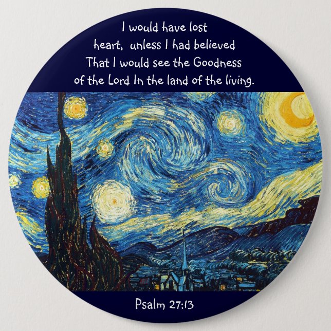 Psalm 27:13 button (Front)