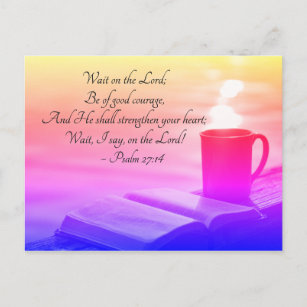 Psalm 27 Postcards No Minimum Quantity Zazzle