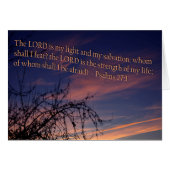 Psalm 27:1 at Dawn (Front Horizontal)