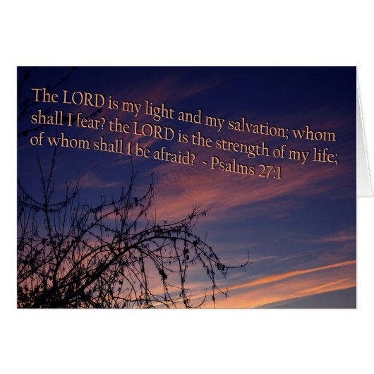 Psalm 27:1 at Dawn (Front Horizontal)