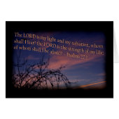Psalm 27:1 at Dawn Black Border (Front Horizontal)
