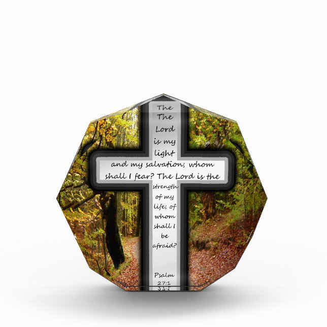 Psalm 27:1 award (Front)