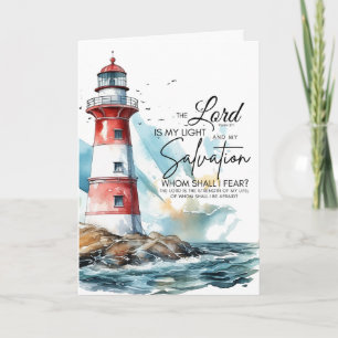 Psalm 27:1 Bible LORD is my Light and Salvation Card