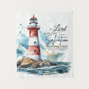 Psalm 27:1 Bible LORD is my Light and Salvation Tapestry