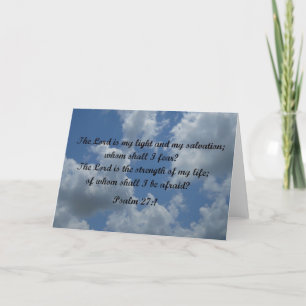 Psalm 27:1 card