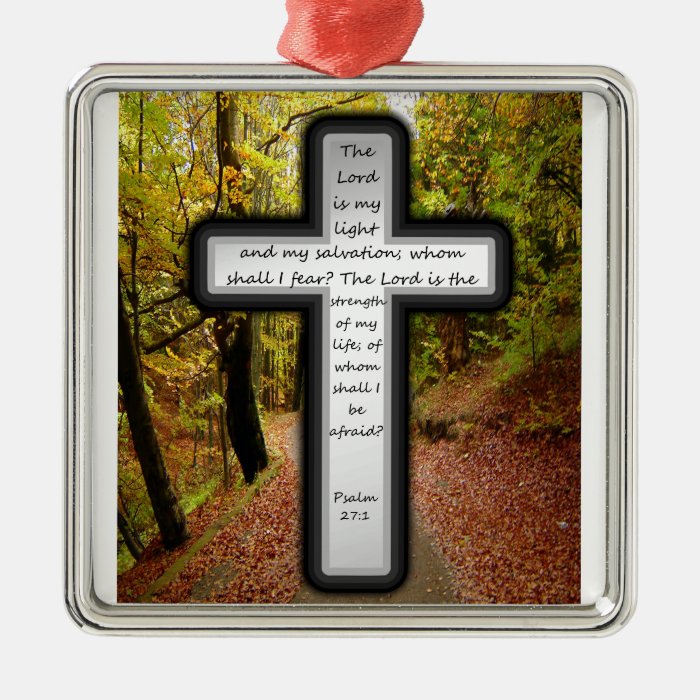 Psalm 271 christmas tree ornament