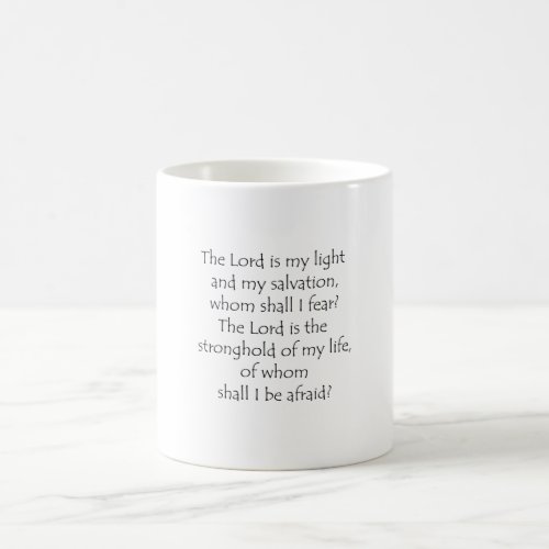 Psalm 27 1 coffee mug