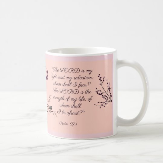 Psalm 27:1 coffee mug | Zazzle.com