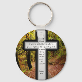 Psalm 27:1 keychain