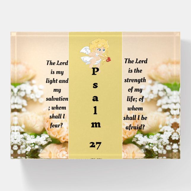 Psalm 27:1   paperweight (Front)