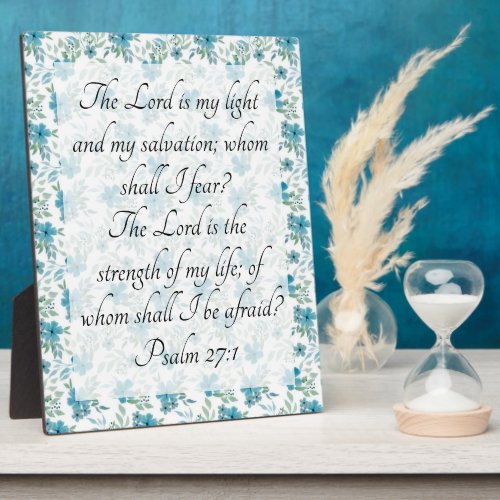 Psalm 271  plaque