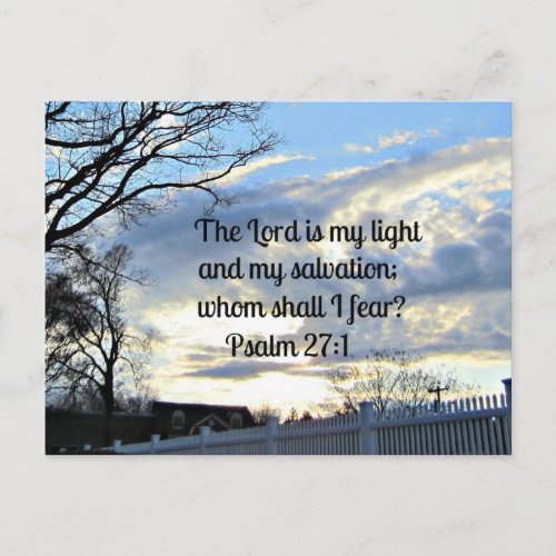 Psalm 271 postcard