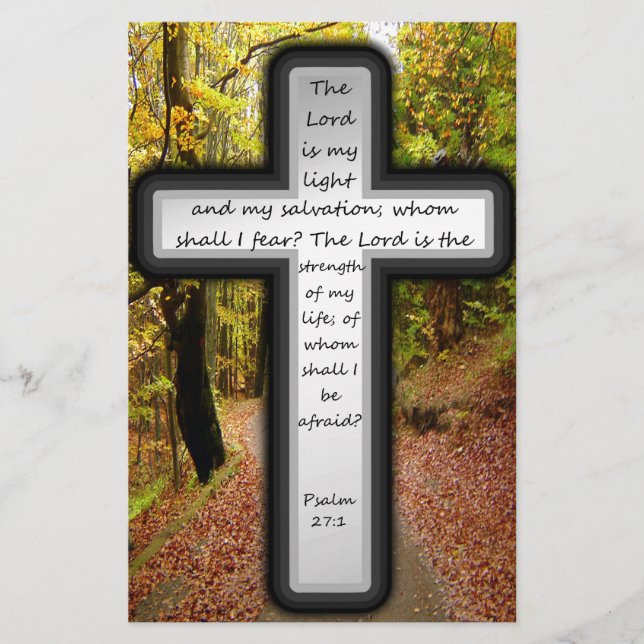 Psalm 27:1 stationery (Front)