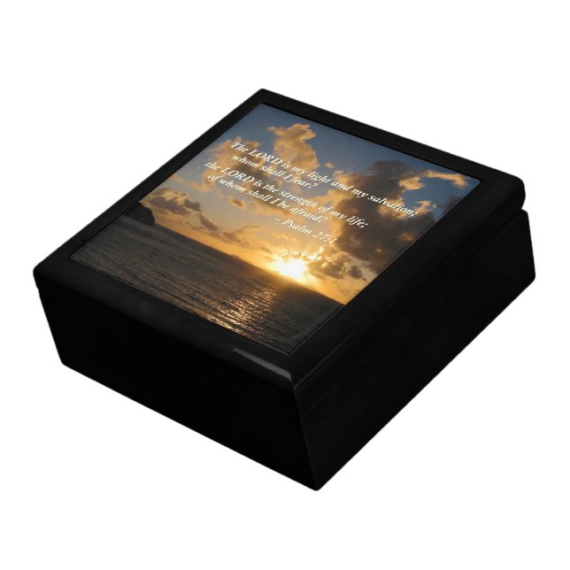 Psalm 27 1 The Lord Is My Light Gift Box (Side)