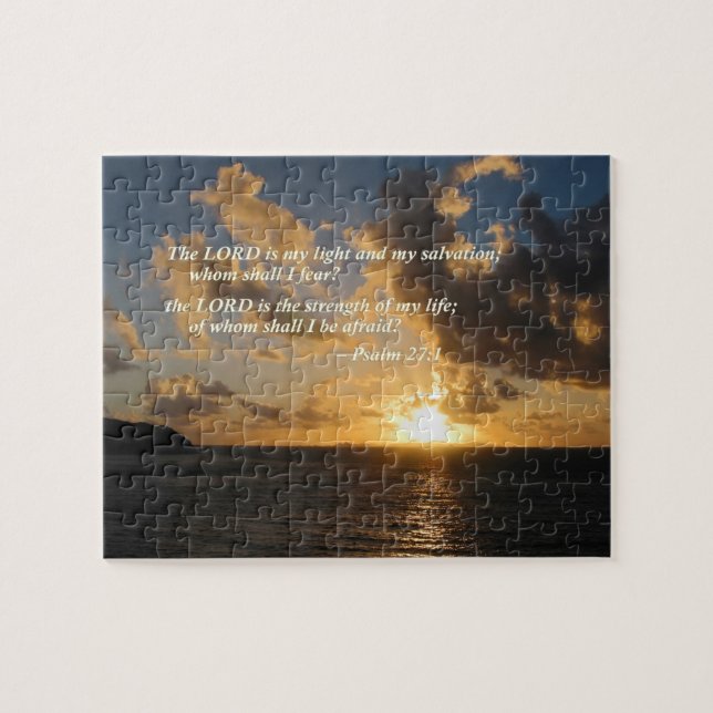 Psalm 27 1 The Lord Is My Light Jigsaw Puzzle (Horizontal)