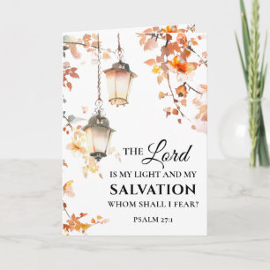 Psalm 27:1 The Lord is my Light & Salvation Bible Card