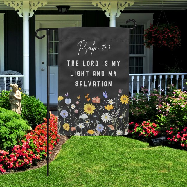 Psalm 27:1 The Lord Is My Light Salvation Garden Flag (Creator Uploaded)
