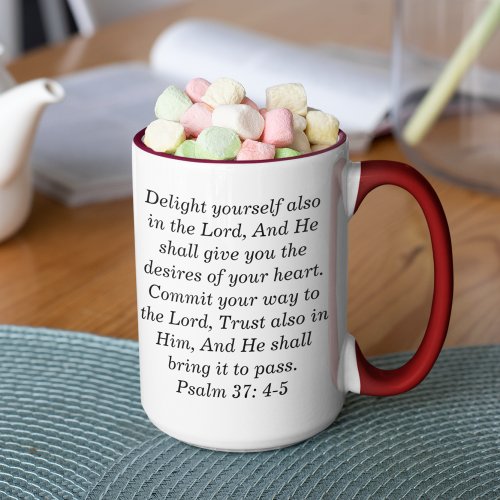 Psalm 274_5 Custom Scripture Two_Tone Coffee Mug