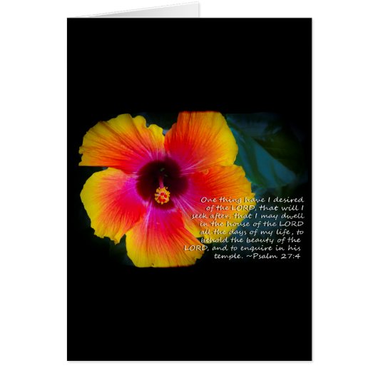 Psalm 27:4 on Black (Front)