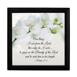 Psalm 27:4 One thing I ask from the Lord, Bible Gift Box