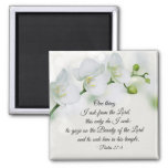 Psalm 27:4 One Thing I Ask From The Lord, Bible Magnet at Zazzle