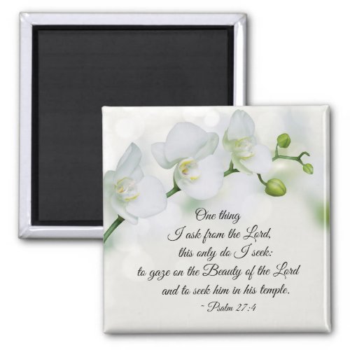 Psalm 274 One thing I ask from the Lord Bible Magnet