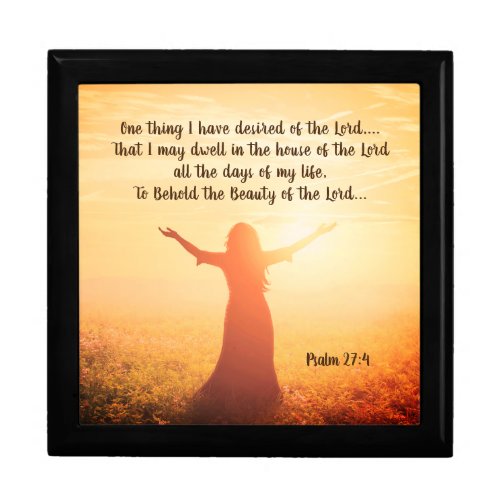 Psalm 274 One Thing I Desired of the Lord Bible  Gift Box