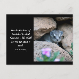 Psalm 27:5 (KJV) Postcard