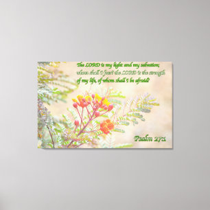 Psalm 27 canvas print