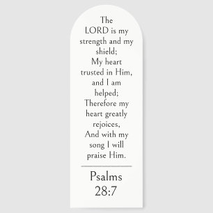 Psalm 28:7 Bible Verse, Strength Scripture Modern  Bookmarks