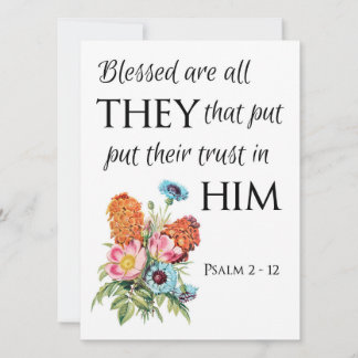 Psalm 2 : 12 Greeting Card