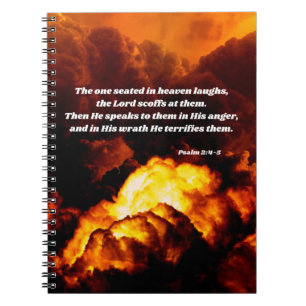 Psalm 2 God's Anger Bible Verse Notebook