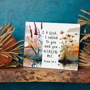 Psalm 30 2 O Lord I cried to You and You healed me Plaque