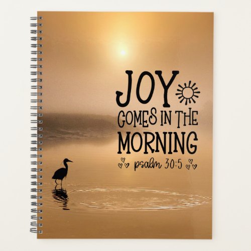 Psalm 305 Joy comes in the morning Bible Verse Planner