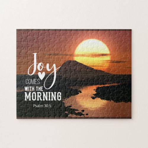 Psalm 305 Joy comes with the morning Bible Verse Jigsaw Puzzle