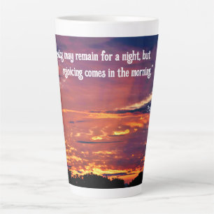 Psalm 30:5 Latte Mug