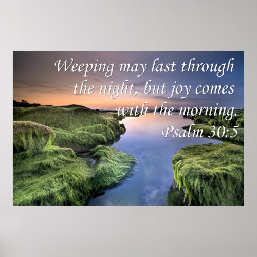 Psalm 305  Weeping May Last Through The NIght Poster