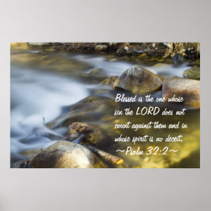 Psalm 32:2 Poster