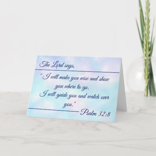 Psalm 328 Scripture Greeting Card