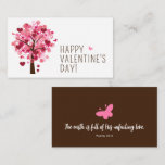 Psalm 33:5 Valentine Heart Tree Enclosure Card