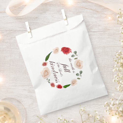 Psalm 33 Full Kindness Botanic Favor Bag