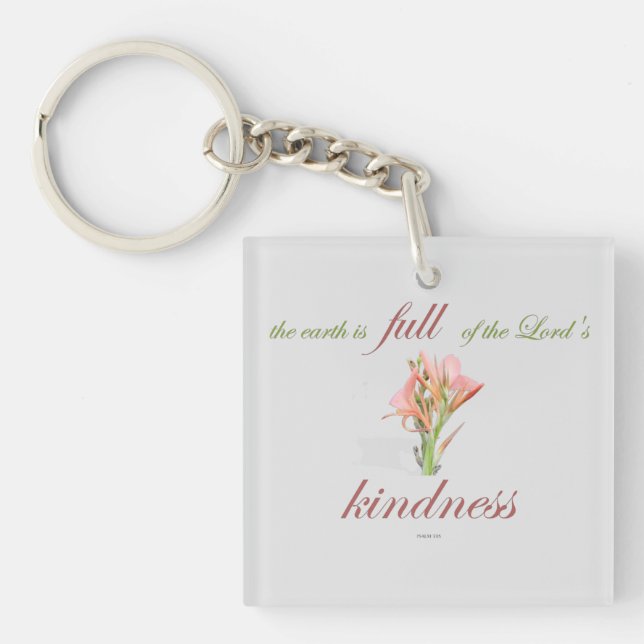 psalm 33 full kindness keychain (Front)