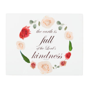 psalm 33 full kindness metal print