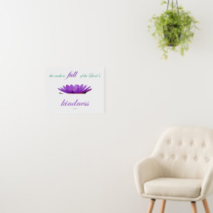 psalm 33 purple lotus kindness foam board