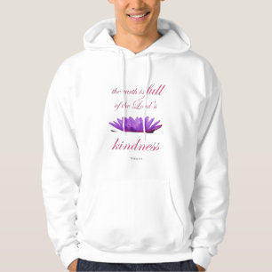 psalm 33 purple lotus kindness hoodie