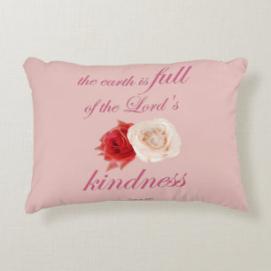 Psalm 33 – "The Earth is Full of Lord’s Kindness Accent Pillow